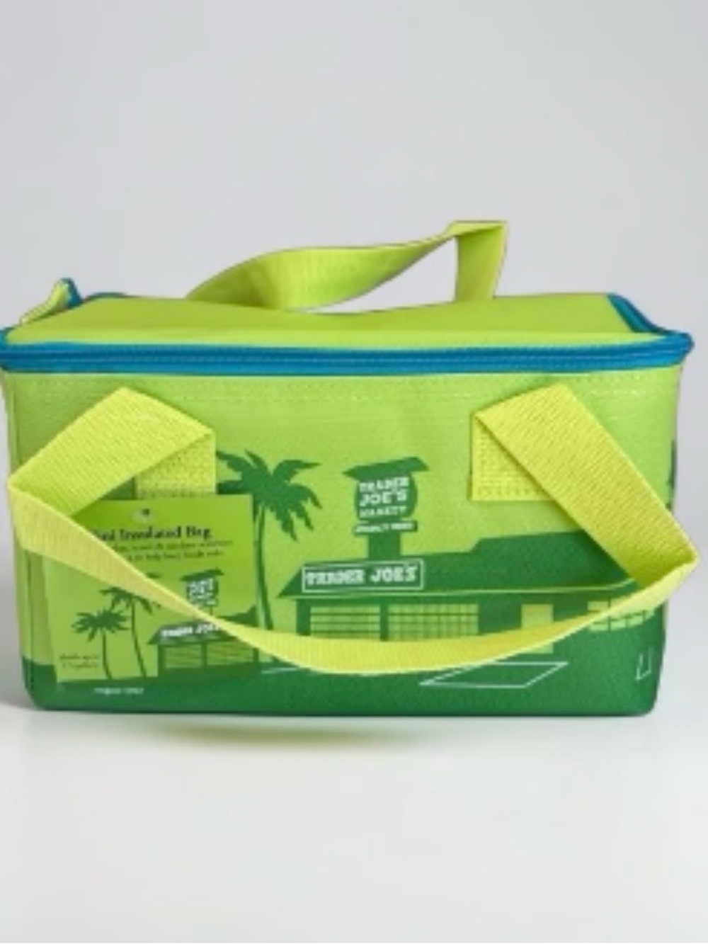 Trader Joe's mini insulated tote Lime Green Cooler Bag summer 2026 viral drop